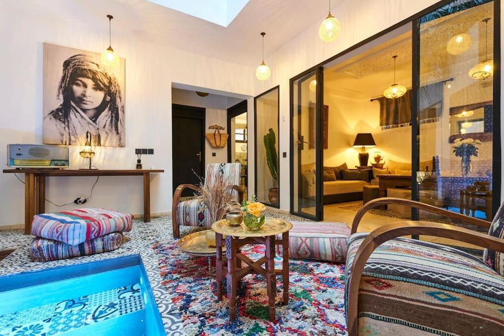 Riad Miloud En Exclusivite 10 P Au Coeur De La Medina Marrakesch Exterior foto